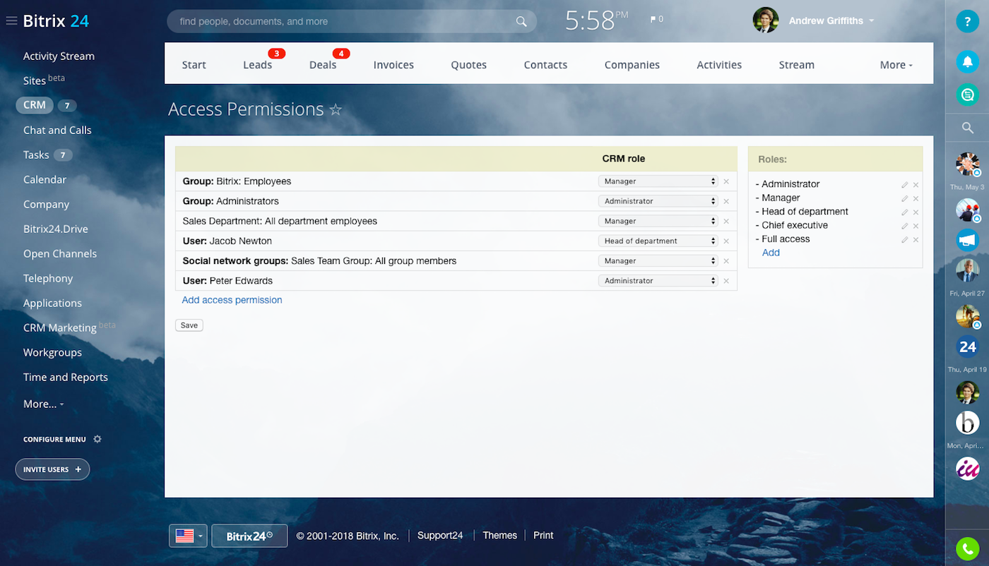 Crm Comparison Chart