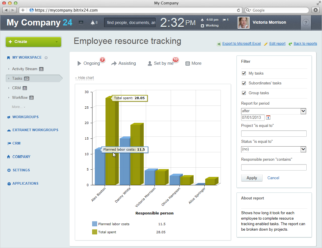 Bitrix24 Gantt Chart