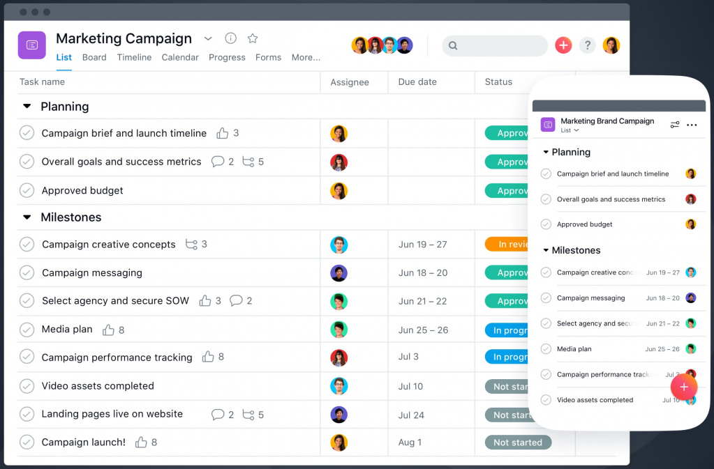 Asana apps