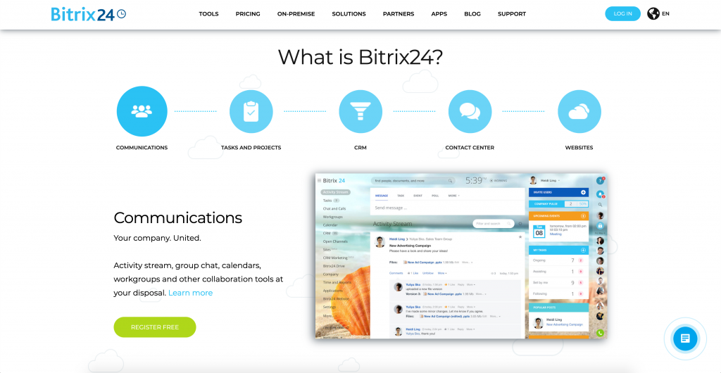 Bitrix24 collaboration software