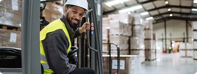 Forklift driver