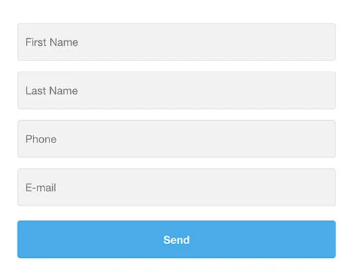 Forms and landing pages