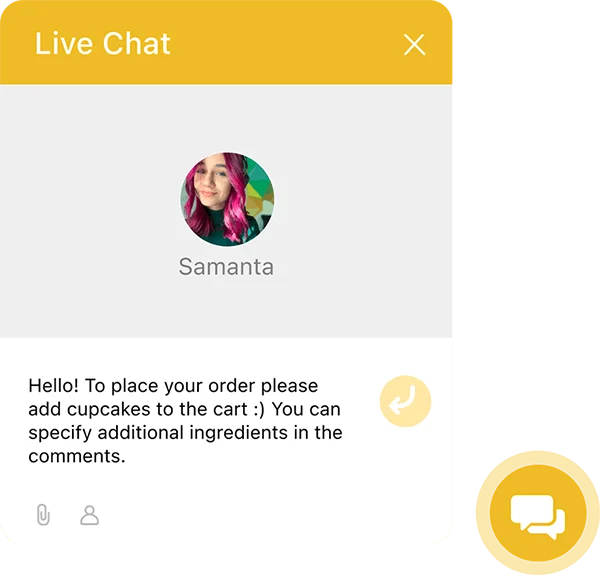 Customer support chat