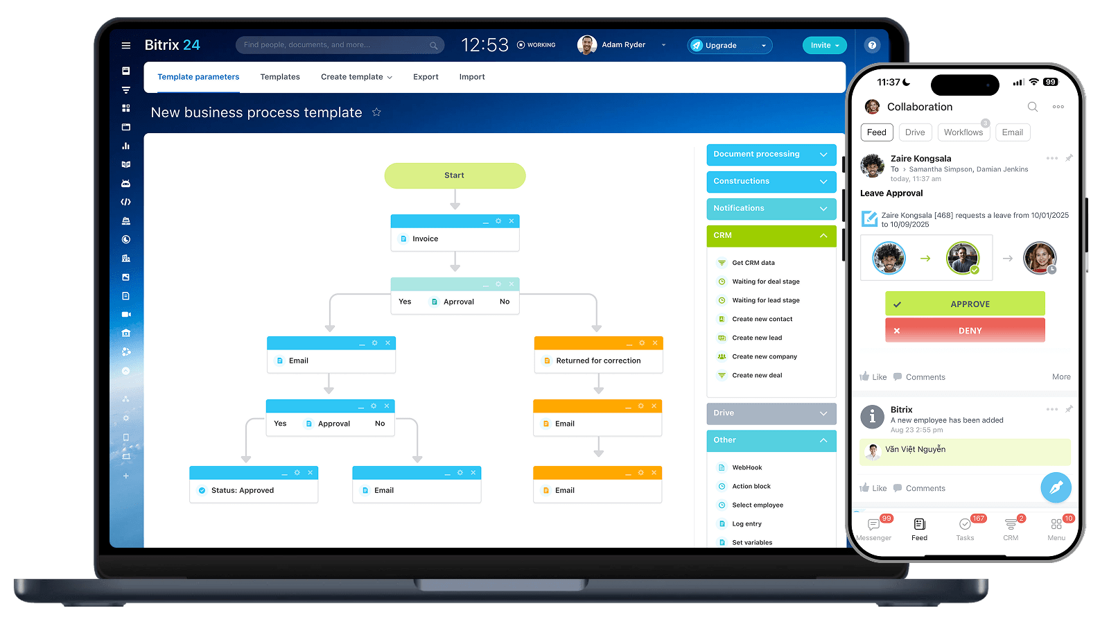 Bitrix24 - Free online workspace for your business: CRM, tasks, online ...