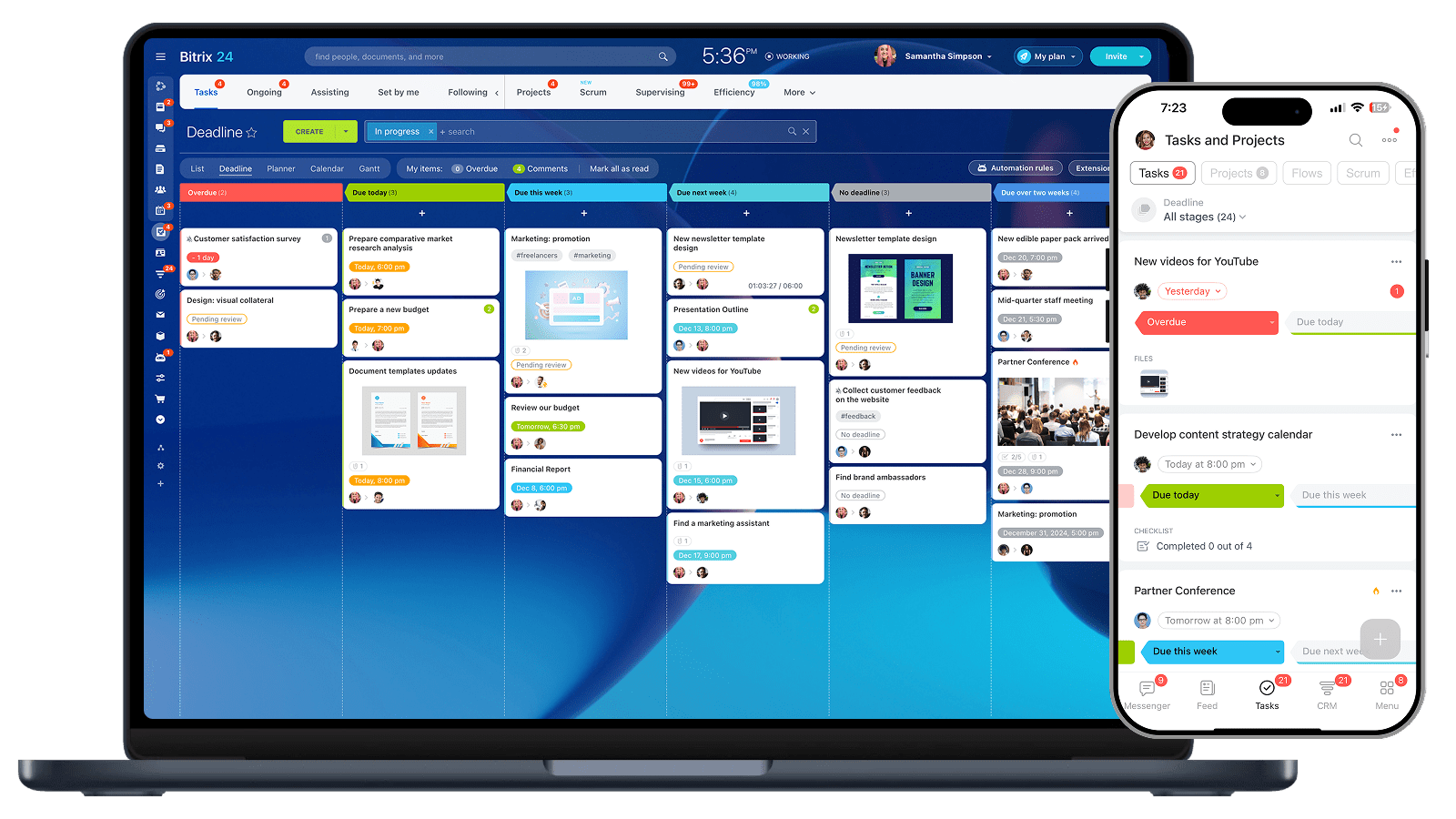 Bitrix24 - Free online workspace for your business: CRM, tasks, online ...
