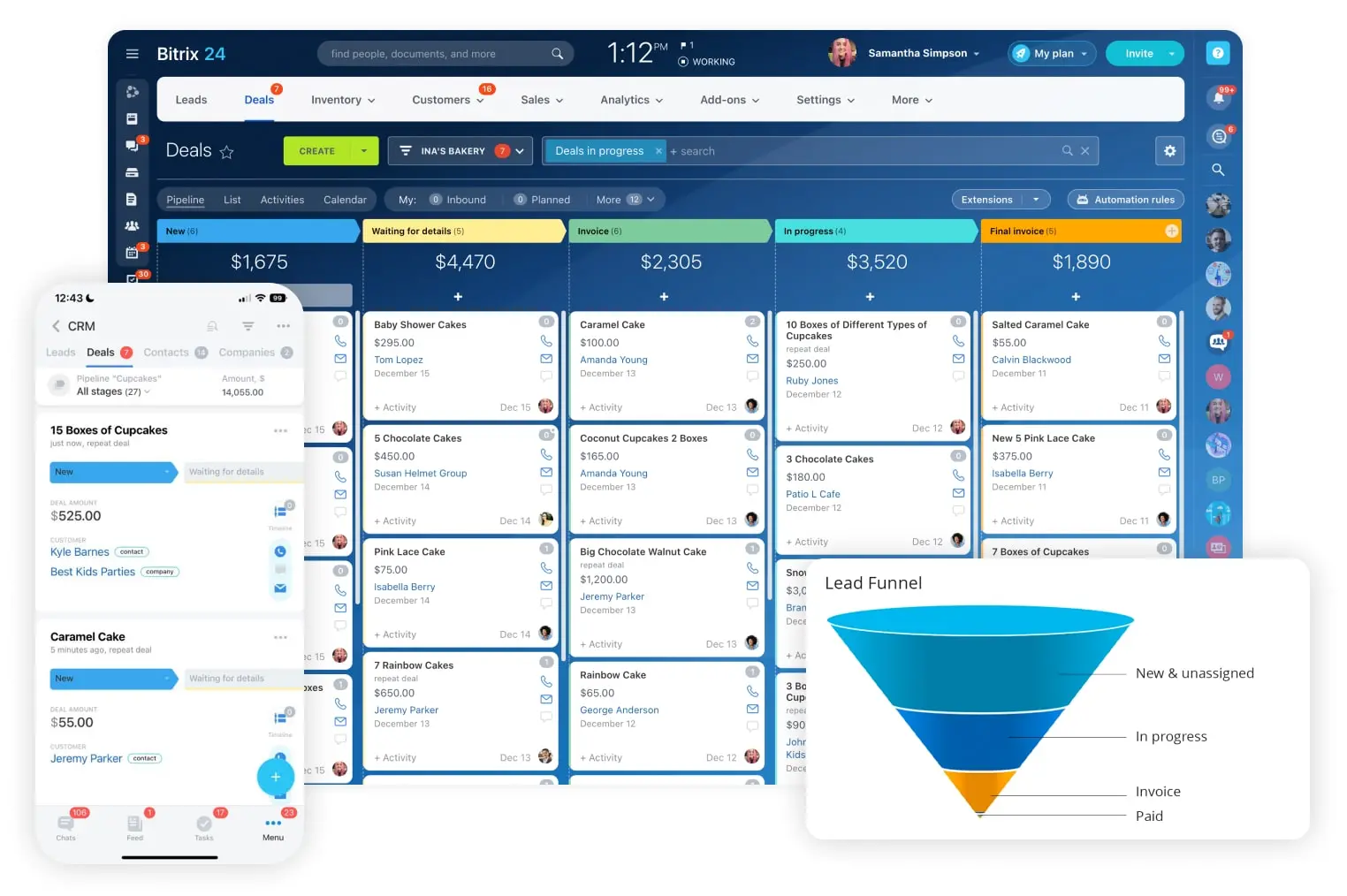 Get powerful CRM for free from Bitrix24. Unlimited CRM users + 35 sales tools on board