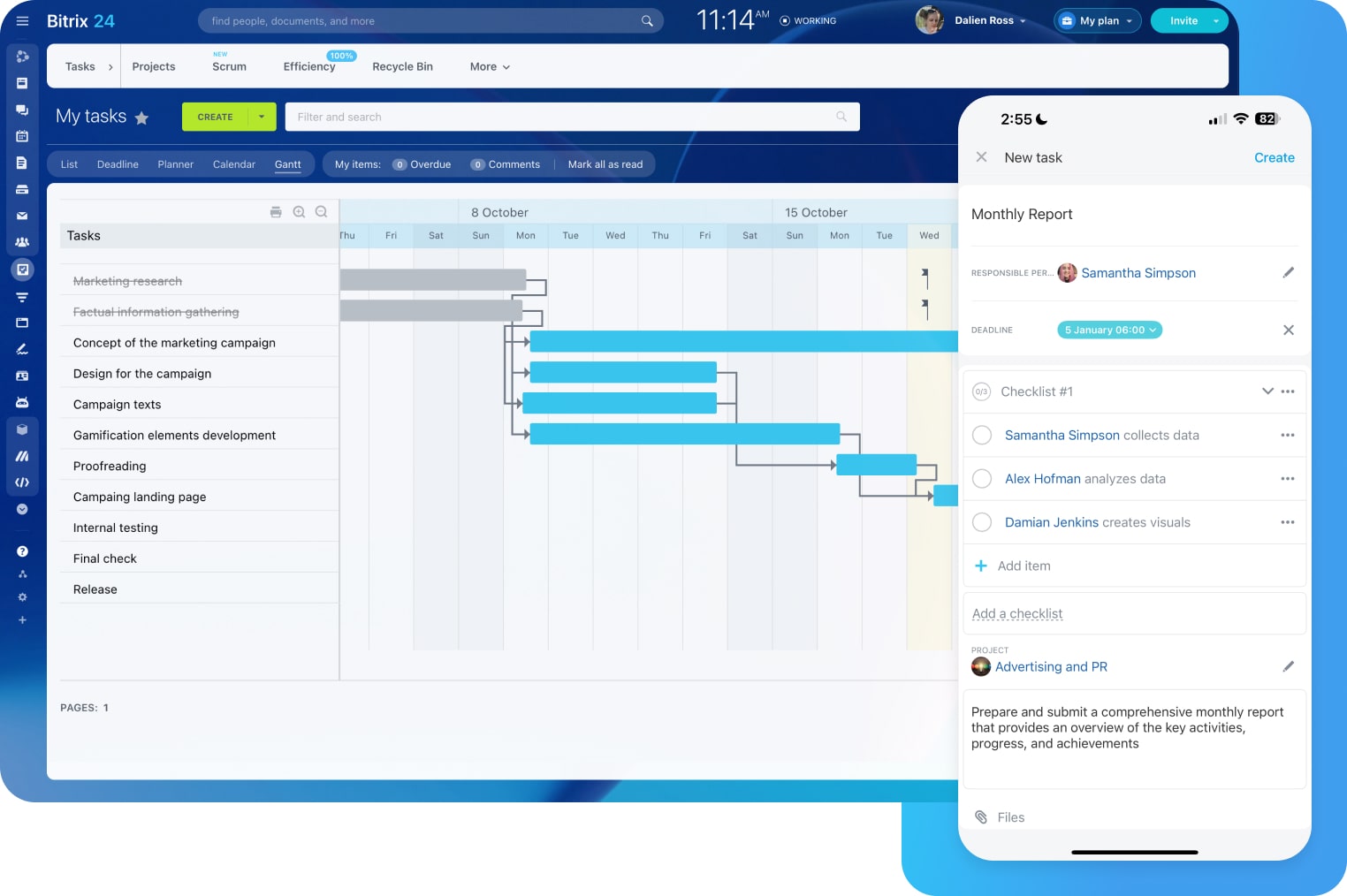 Task & Project Management Tools for Teams – Bitrix24