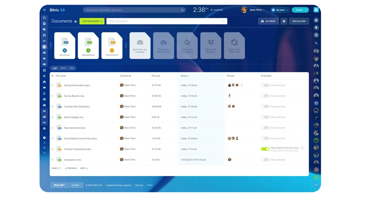 Document management and e-signatures