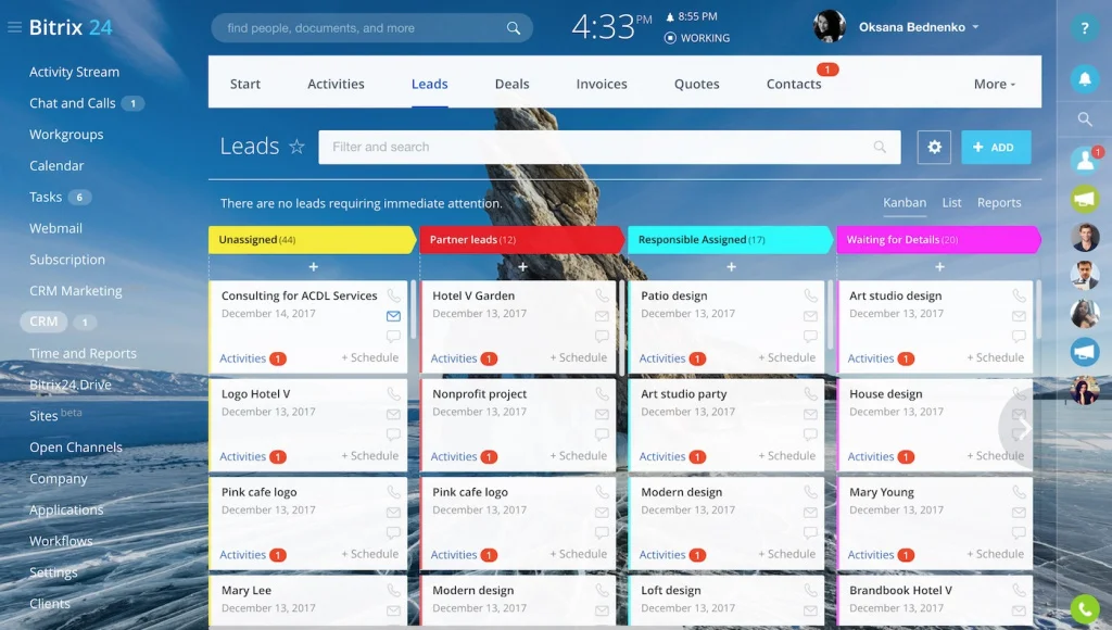 Bitrix24 cloud based crm