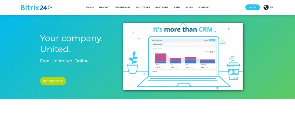 Bitrix24 free crm software
