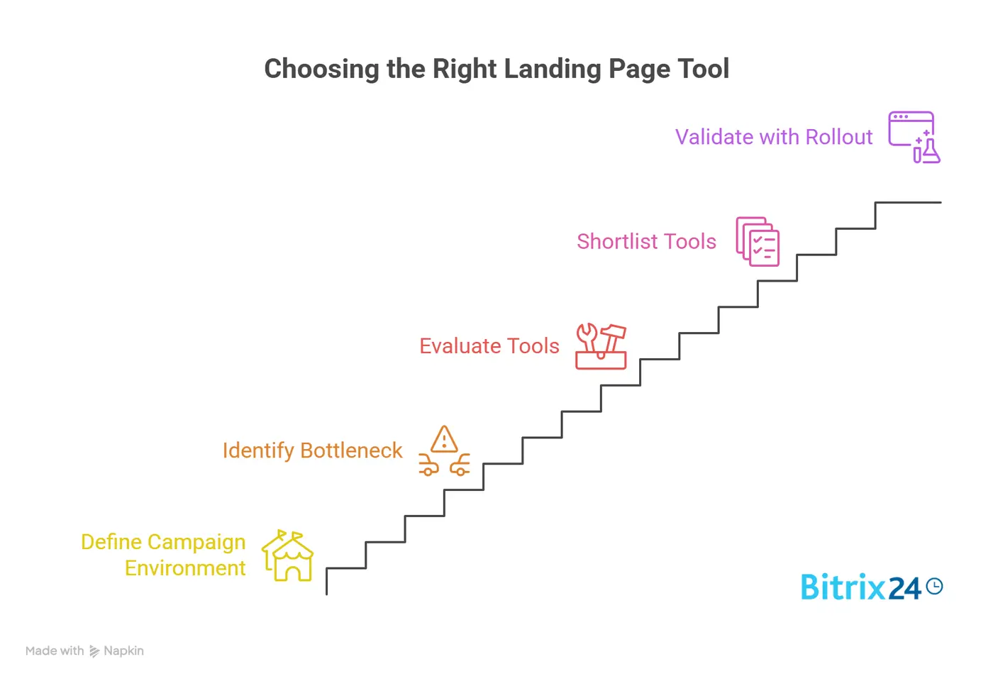 Framework for Choosing a Landing Page Tool