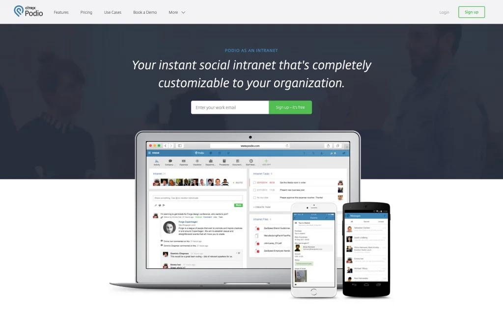 collaboration software Podio collaboration software Podio